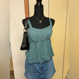 Teal tank top